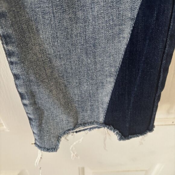 Kut from The Kloth Womens Reese Ankle Straight Leg 14 Ripped College Preppy Logo - Picture 8 of 16